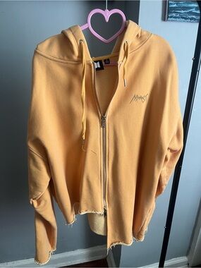 BTS  Jungkook artist made hoodie in mustard yellow. Size medium. Kpop arirang